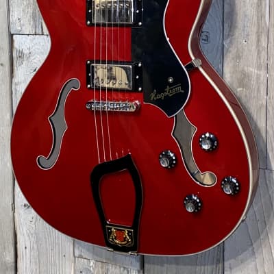 2021 Hagstrom Viking Wild Cherry Transparent Electric Semi Hollowbody, Help Support Small Business ! image 4