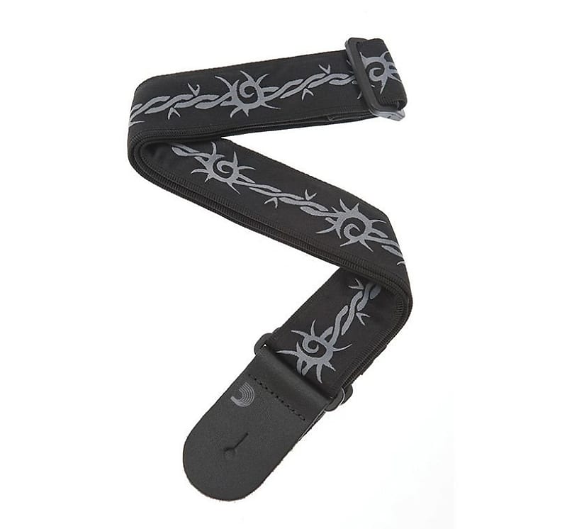 D'Addario Nylon Woven Barbed Wire Guitar Strap 50F04 image 1