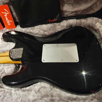 NEW 2021 Fender American Ultra Luxe Stratocaster HSS FR Floyd Rose Mystic Black USA Strat image 12