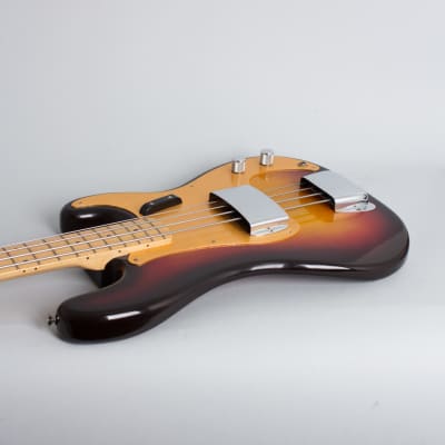 Fender  Precision Bass Solid Body Electric Bass Guitar (1958), ser. #32014, tweed hard shell case. image 7