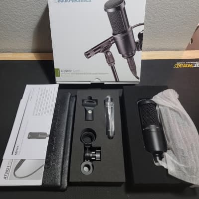 Audio-Technica AT2041SP AT2020 and AT2021 Studio Mic Package 2010s - Black