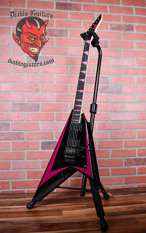 ESP Japan Custom Shop Alexi Laiho Pink Sawtooth 2008 Black