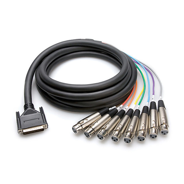 Hosa DTF-805 8-Channel DB25 to XLR3F Cable Snake - 5m image 1