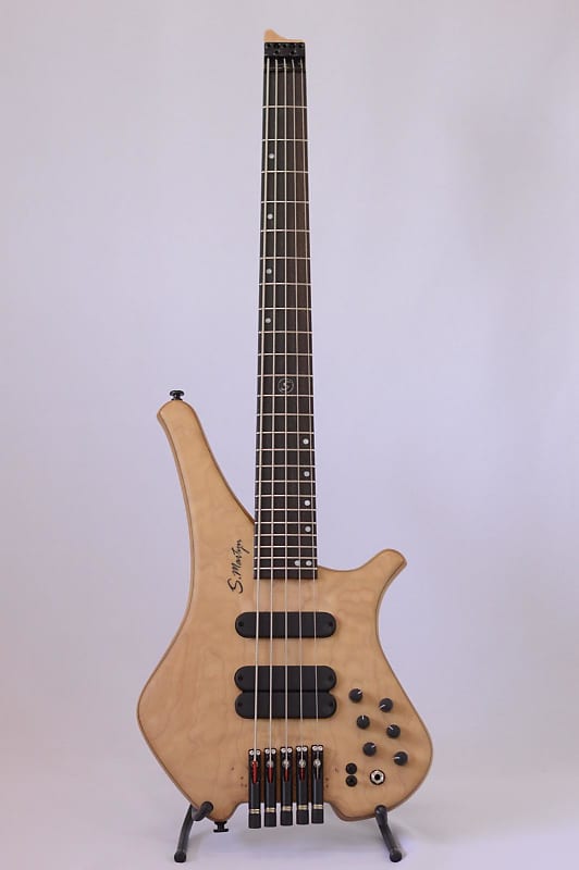 S. Martyn Blaze 2024 - Headless 30” Scale, 16.5mm Spacing 5 Strings Satin Quilted Maple 5.7lbs image 1
