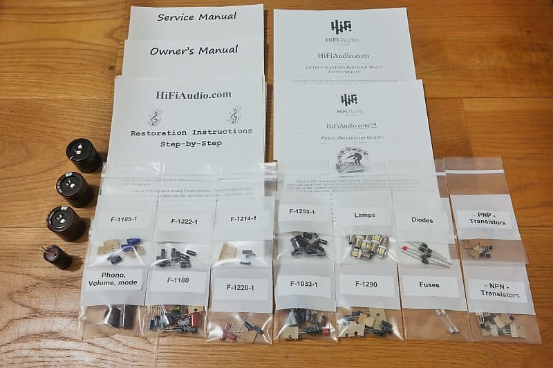 Sansui 2000x restoration kit filter capacitor repair rebuild fix  			