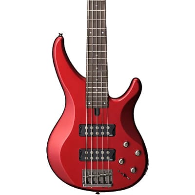 Yamaha BB415 5 String Bass Guitar in Wine Red | Reverb