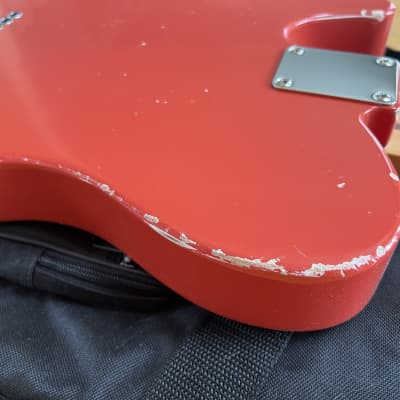 Fender Telecaster Partscaster, MJT Body, Bigsby, Fiesta Red, Vintera Neck, 50s Relic Road Worn Guitar, Nitro Lacquer image 15