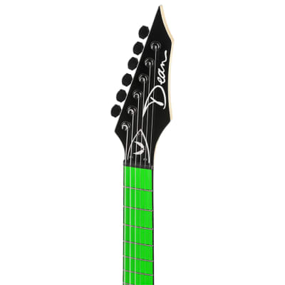 Dean CZONE NG Series Nuclear Green 80s Style Double Cutaway Electric Guitar image 3