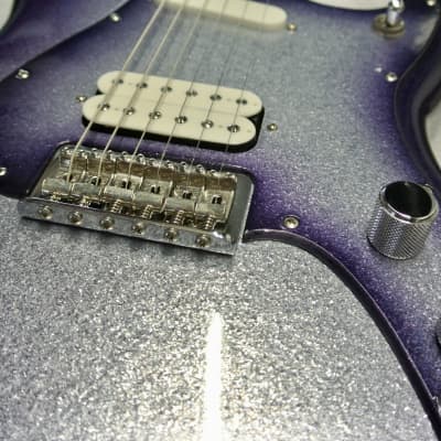 Fender Duo Sonic MIM Player series  HS 2019 custom large flake silver purple burst image 8