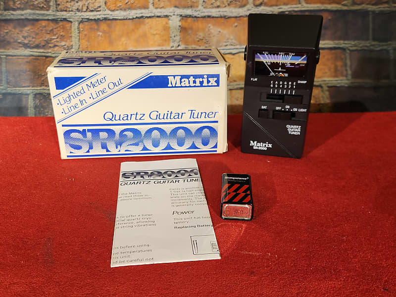 Matrix SR2000 Quartz Guitar Tuner w/ Original Box & 9V Reverb