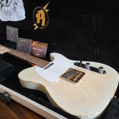 Rock N' Roll Relics Richards 2020 - Mary Kay White Blonde - Aged Relic Ash Tele image 4