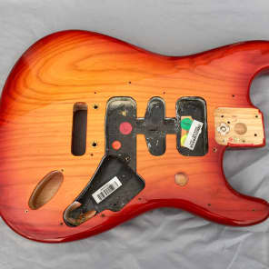 Fender American Deluxe Stratocaster Strat USA Ash BODY Cherry Sunburst image 1