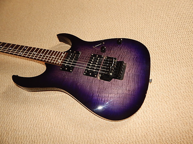 Ibanez RG 1999 Trans Purple Flame Maple Japan | Reverb