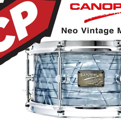 Canopus Neo Vintage M2 Snare Drum 14x6.5 Sky Blue Pearl | Reverb