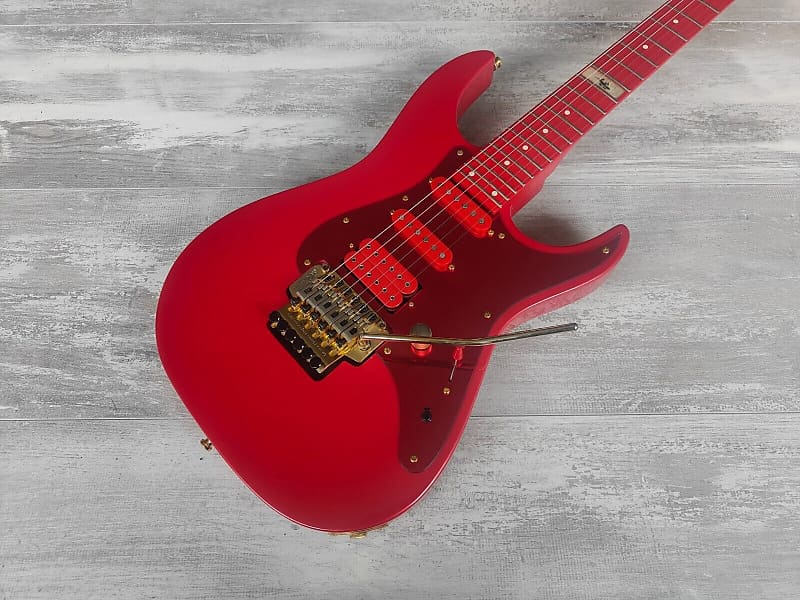 2001 Fernandes Japan LA-85KK Ken (L'Arc-en-Ciel) Signature Model (Very Red)