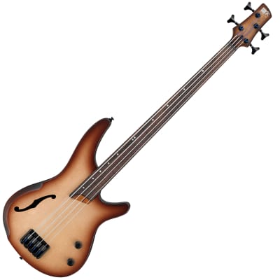 Ibanez SRH500F 4-String Fretless Bass - Natural Browned Burst image 1
