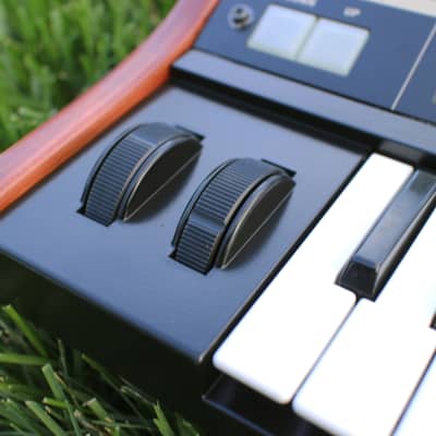 CUSTOM Korg microKORG Synthesizer/Vocoder: Black, Moog-Style Tilt, Beautiful Wood Sides image 8