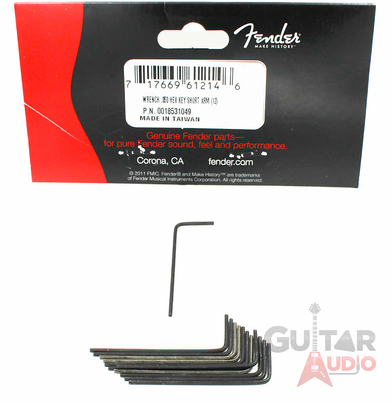 Set of 12 Genuine Fender Saddle Height Adjustment Wrench (.50 HEX) 001-8531-049 image 1