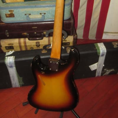 1963 Fender Jazz Bass Sunburst w Original Case Blue Oyster Cult image 6