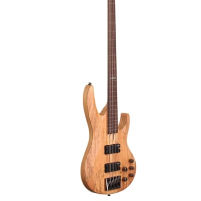 ESP LTD B204 Fretless Electric Bass Guitar Natural Satin image 8
