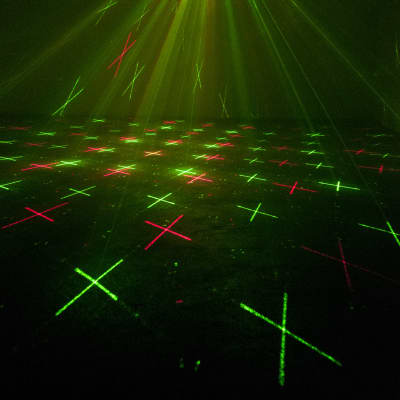 American DJ ADJ MINI DEKKER RGBW LED DMX Multi-Beam Derby/Strobe Effect Light image 3