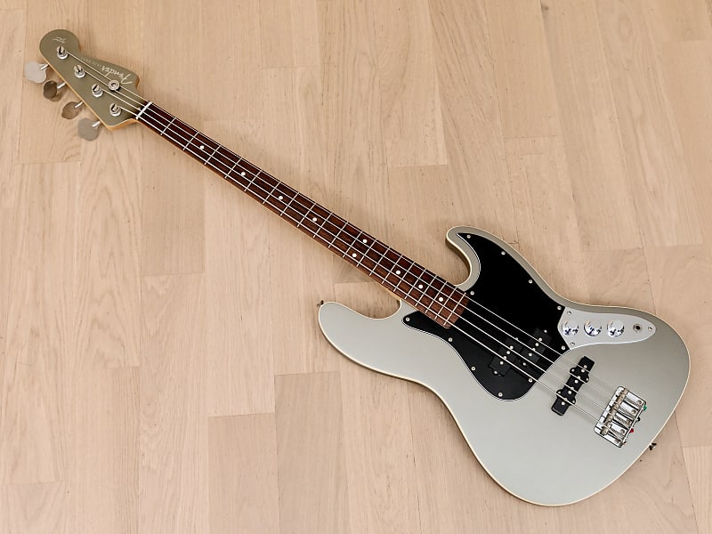 2005 Fender Aerodyne Jazz Bass PJ Electric Bass Guitar FSR Inca Silver,  Japan CIJ