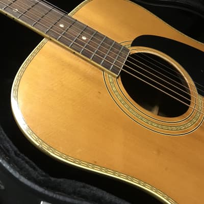 KISO SUZUKI/ Matao W350 acoustic vintage guitar made in Japan 1970s Brazilian rosewood with maple in very good condition with vintage hard case. image 20