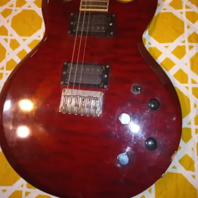 Ibanez AX220Qm Trans Red Made In Korea Early 2000s for sale