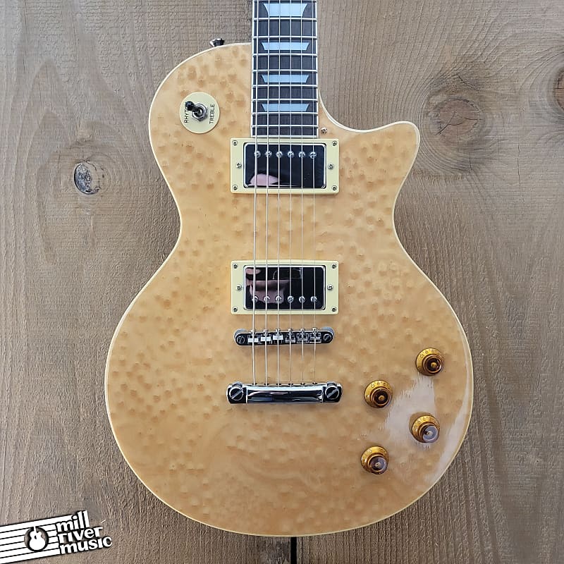 Samick Artist Series LS450 PBE Birdseye Maple Single Cut Electric Guitar 2000s w/ Gig Bag Used
