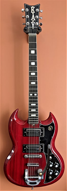 1960's Kay K20-T Cherry W/Hard Case