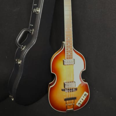 Hofner HCT-500/1-SB Contemporary Series VIOLIN Beatle Bass GREAT Brown Sunburst Vintage Look & Hofner Hard Shell CASE image 2