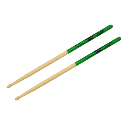 Zildjian ASJKG Artist Series Joey Kramer Signature Green Dip Drum Sticks