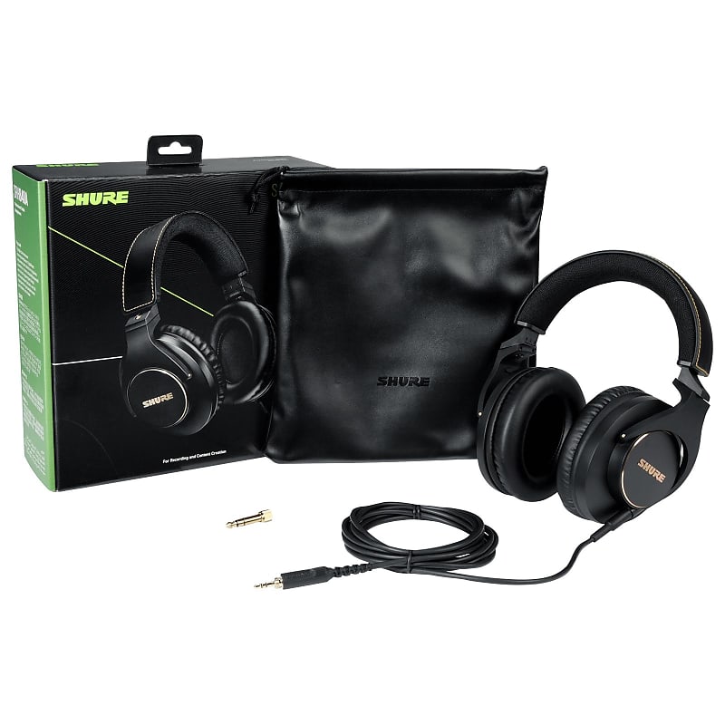 Shure SRH840A Professional Black Studio Reference Monitoring Headphones  			