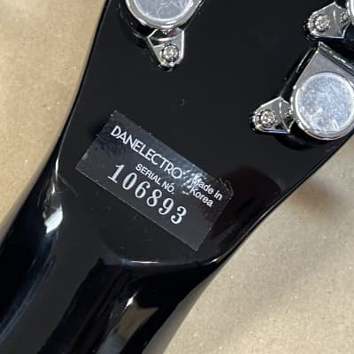 Danelectro 59X12 12-String Electric Guitar Black image 9