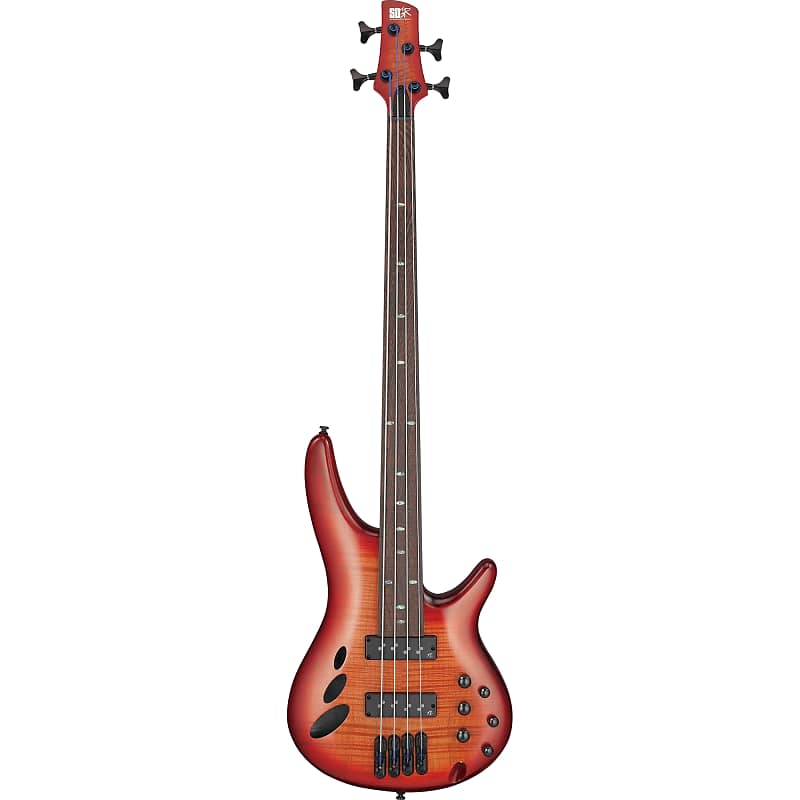 Mint Ibanez SRD900F SR Bass Workshop Fretless Bass, Brown Topaz Burst Low Gloss image 1