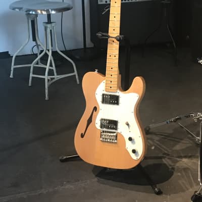 Fender Squire  Classic  Vibe ‘70’s Thinline Deluxe  (Guitar only NO CASE OR GIG BAG) 2017 Natural image 2