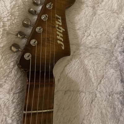 Luthier Built - Fender / JHGW Telecaster Deluxe 2023 - Frost Gold / J Masics Blue Sparkle Super Relic image 4