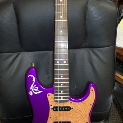 Fender Style Stratocaster Style 2015 Purple / Red Pearl image 5