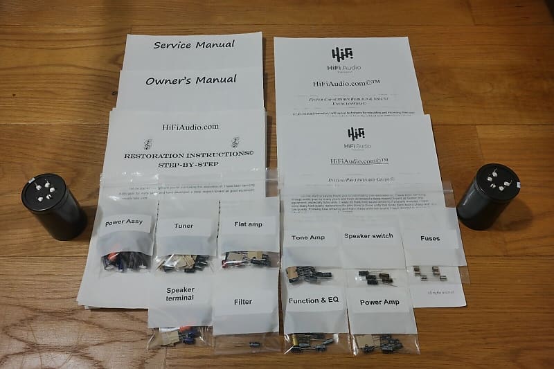 Pioneer SX-980 restoration kit filter capacitor repair rebuild fix  			