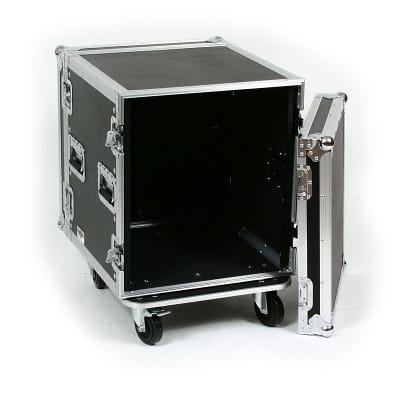 OSP ATA Deluxe 14 Space  Amp Rack Case w/Casters - Front & Back Rails image 2
