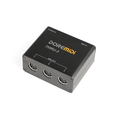 DOREMiDi THRU-3 - Midi Host Box 1 in, 3 outs / Brand New image 7