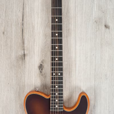 Fender American Acoustasonic Telecaster Guitar, Ebony, Sunburst (B-STOCK) image 4