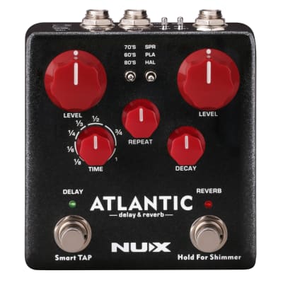 New NUX NDR-5 Atlantic Delay & Reverb Guitar Effects Pedal image 1