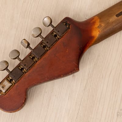 1959 Fender Stratocaster Vintage Guitar Pre-CBS, Matador Red Lacquer (Riggio) w/ Tweed Case image 5