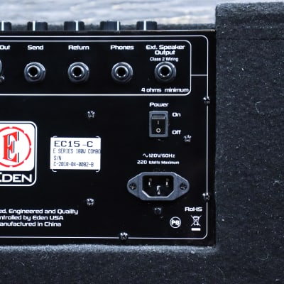 Eden Amplification EC15 E-Series Bass Combo 180-Watt 1x15" Bass Combo Amplifier image 8