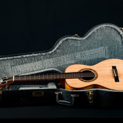 Ressler Parlor 12-Fret Flame Mahogany and Bearclaw Sitka Spruce NEW image 25