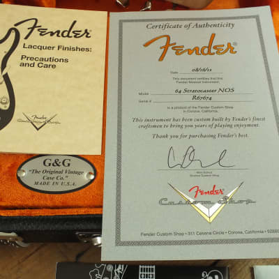 Fender Stratocaster '64 Reissue NOS Custom Shop 2012 image 3