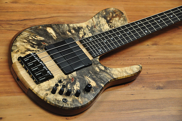 Fodera Imperial Matt Garrison Signature Buckeye Burl Natural ...