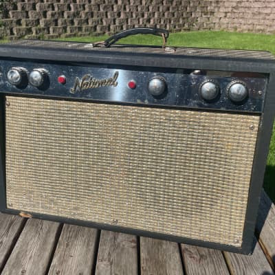 1963 National Val-verb 1260 Amp (valco) with dearmond tremolo control image 1
