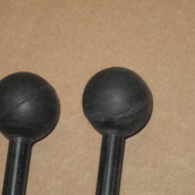 new old stock Gambal Manufacturing GPMR (UG13GPMRX) Percussive Keyboard Mallets (for xylophones and glockenspiels) Black Hard Rubber Ball Heads with Black Synthetic Shafts (with original packaging) from 1990s to early 2000s image 16